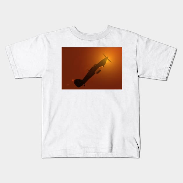 Evening flight Kids T-Shirt by SteveWard